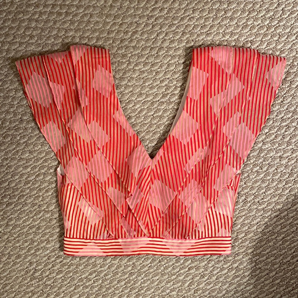 Alice and Olivia cropped top with zipper